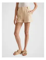 [Seed Heritage] Casual Tab Waist Short in Soft Wheat