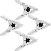 WHAMVOX 4pcs Spring Clamps Heavy Duty Plastic Backdrop Clips for Photography Versatile Portable and Strong Clamps for Background Cloth and Light Stands