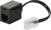 DiO Connected Home DIO043000 Adapter Rj45 Male/Rj11 Female, Black