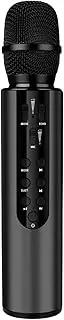 Handheld Bt Microphones Karaoke Microphone Home Ktv Player for Home Party Black