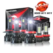 Combo LED fit Subaru Crosstrek 2016-2020 Headlight Bulbs Hi&Lo + Fog Light 6000k (for: Subaru)
