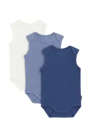[Bonds] Bonds Newbies Essentials Rib Singletsuit 3 Pack in Pack2 Size: Premature Premature Pack2