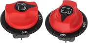 WEKADRIN 2pcs Car Battery Disconnect Switch On-Off Mini for Rally Race Cars Boats Waterproof Construction