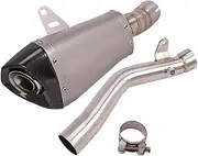 For Kawaski For ZX-10R For ZX10R Slip On Motorcycle Exhaust Escape Modified Middle Link Pipe Carbon Fiber Muffler DB Killer Motorcycle Exhaust System