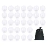 Pure Seek Transparent Capsules Empty Capsules Set of 100 32mm Small Mini