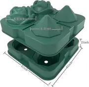Ice Cube Tray, 2.5inch Rose Ice Cube Trays, 4 Cavity Silicone Rose Ice Ball Maker, Easy Release Large Ice Cube Form For Chilling Cocktails, Whiskey, B