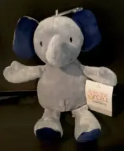 New Carter's Just One You Baby Plush Stuffed Animal Baby Toy Gray Blue Elephant