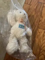 Aurora World Teddy Bear White Plush Rare That Awkward Moment Zac Effron