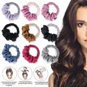 Lazy Heatless Donut Bun Maker Hair Curler Sleeping Elastic Curling Rod Headband