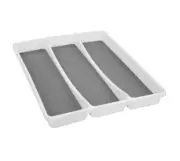 Plastic Kitchen Cutlery Tray Organiser Rack Holder Drawer Insert Tidy Storage
