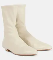 [Khaite] Khaite Apollo leather ankle boots AU 9 white