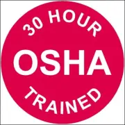 30 Hour OSHA Trained Hard Hat Sticker