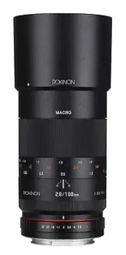Rokinon 100mm F2.8 ED UMC Telephoto Macro Lens for Nikon - 100M-N - New!