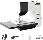 Mini Sewing Machine with Extension Table and Sewing Supplies Set Small Electric Overlock Sewing Machines with Dual Speed,up to 38 Built-in Stitch Patterns