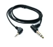 SYSTEM-S Audio Cable 180 CM Stereo Trs 6.35 MM Jack Plug To 3,5 MM Angle