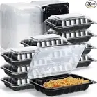 YANGRUI Clamshell Take Out Containers, Anti-Fog Leak Proof Shrink Wrap 30 Pack 9