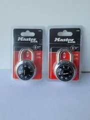 2pk Master Lock,3/4” Shackle Height,Anti-shim Padlock,combination Dial Vault 2x