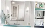Beveled Mirror, Wall Mirror 24" x 36", Frameless Rectangle Bathroom Mirror