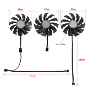 1PC For EAGLE GAMING OC Graphics Card Cooling Fan RTX 3060 3070 3080 3090