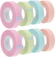 DRESSOOS Facial Lash Extension Stickers 8 Rolls of Non-woven Bands for Easy and Safe Lash Extension Glue Application