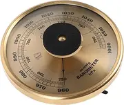 Kisangel Hygrometer Thermometer Barometer Indoor Wall-Mounted Home Weather Gauge Metal Barometer High Precision for Weather Predicti