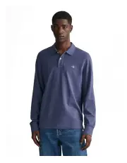 [Gant] Shield Piqu Rugger in Dark Jeansblue Melange