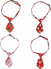 [COLLBATH] 4pcs Christmas Bow Tie Ties for Zip Tie Boy Winter Children Tie Corbatas Para Niños Christmas Boys Formal Necktie Christmas Tie Decor Christmas Necktie Party Printed Tie