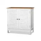 Wooden Cupboard 2 Doors Storage Orgainzer Cabinet Multipurpose