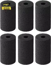 6 Pack Pre-Filter Sponge, Aquarium Filter Sponge 0.4" Intake Sponge Foam Roll fo