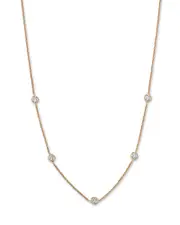 Bloomingdale's Fine Collection Diamond Bezel Station Necklace in 14K Yellow Gold, 1.5 ct. t. w.