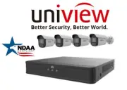 UNV 4 x 4MP NDAA Audio IP67 Bullet IP Camera+4K 4-Ch Uniview NVR Security System