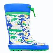 Clarks Kids Puddles Gumboot Blue/Green Standard Fit (EU 23-32)