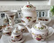 Rare Royal Albert ④ Old Country Roses Extra Large Biscuit Box