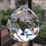 Crystal Hanging Chandelier Pendant Suncatcher Faceted Prism Glass Lamp 20pcs