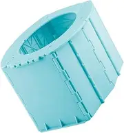 Hoement 1pc Folding Toilet Toilet Seat Foldable Toilet Folding Travel Potty Cars for Potty Toilet Outdoor Commode Car Automotive Car Toilet Blue Pp