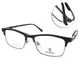 SEROVA光學眼鏡 復古眉框款(霧黑-槍黑) #SL573 C10