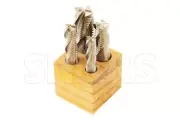 SHARS 1/4"-1/2" M2AL Roughing End Mill 4 PCS Set NEW P}