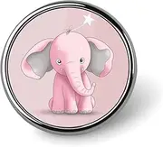 [FZMVSQH] Elephant Printed Round Button Pin Badges Metal Pinback Buttons 1 Inch Pins for Hat Shirt Clothing Bags Decoration, Circular, Aluminum, Circular, Aluminum