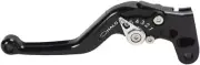 Driven Halo Adjustable Folding Black Clutch Lever w/Silver Switch (DFL-AS-413)