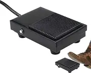 Metal Foot Pedal, Two-core Button Controller, Non-Slip RV Electric Pedal, Foot Button Extension Cord, Effortlessly for Professional Use