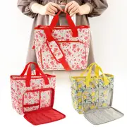 Knitting Storage Bag Portable Yarn Storage Bag with 13 Pockets Crochet guDWK