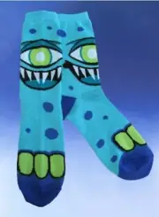 Kids Blue Cyclops Socks Monster Socks