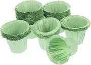 TIDTALEO 50pcs Cupcake Liners Greaseproof Muffin Paper Cups for Baking for Weddings Birthdays and Parties Safe and Simple Design for Cupcakes and Snacks
