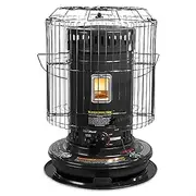 Sengoku KeroHeat CV23K(H) 23,500-BTU Indoor/Outdoor Portable Convection Kerosene Heater, Black