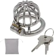 Stainless Steel Male Chastity Device Cock Cage Locked Breathable Penis Exercise Bird Chastity Lock Adult Sex Toys For Men Gay