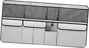 ＫＬＫＣＭＳ Car Trunk Organizer Storage Backseat Hanging Bag Automotive Container Waterproof Multi Compartment for Trucks Camping, Gray