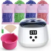 Pro Waxing Kit,Urbuti Heater Painless Wax Warmer Wax 4 Beads,20pc Sticks,spray