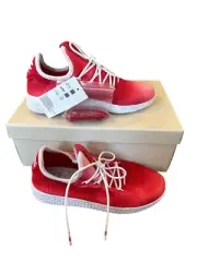 Adidas Pharrell Williams Hu Tennis Shoes Kids Size 2.5 Red & White Gradient With