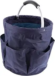 Kisangel Outdoor Picnic Basket Gardening Tool Organizer Tools Bag Gardening Tool Bag Gardening Tool Container Lunch Bag Garden Tool Holder Seagrass Garden Tool Organizer Cloth