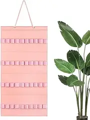 [Generic] Headband Holder for Girls | 40 Slots Headband Wall-Mounted Felt Display Holder,Headband Storage Holder for School Dormitory, Bedroom, Living Room